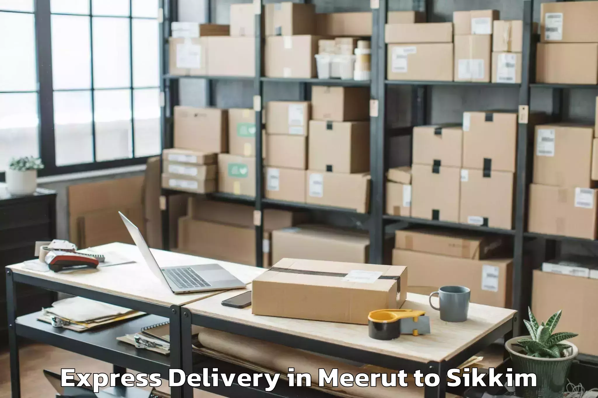 Quality Meerut to Mangan Express Delivery